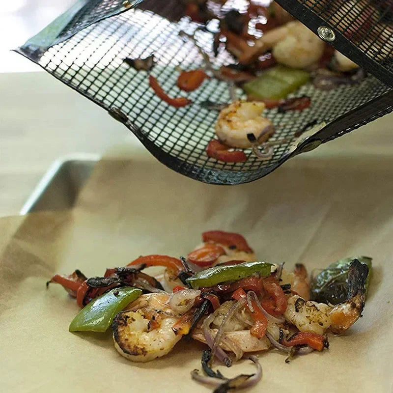 Grill Bags Non-Stick Mesh Dishwasher-Safe Set of 3