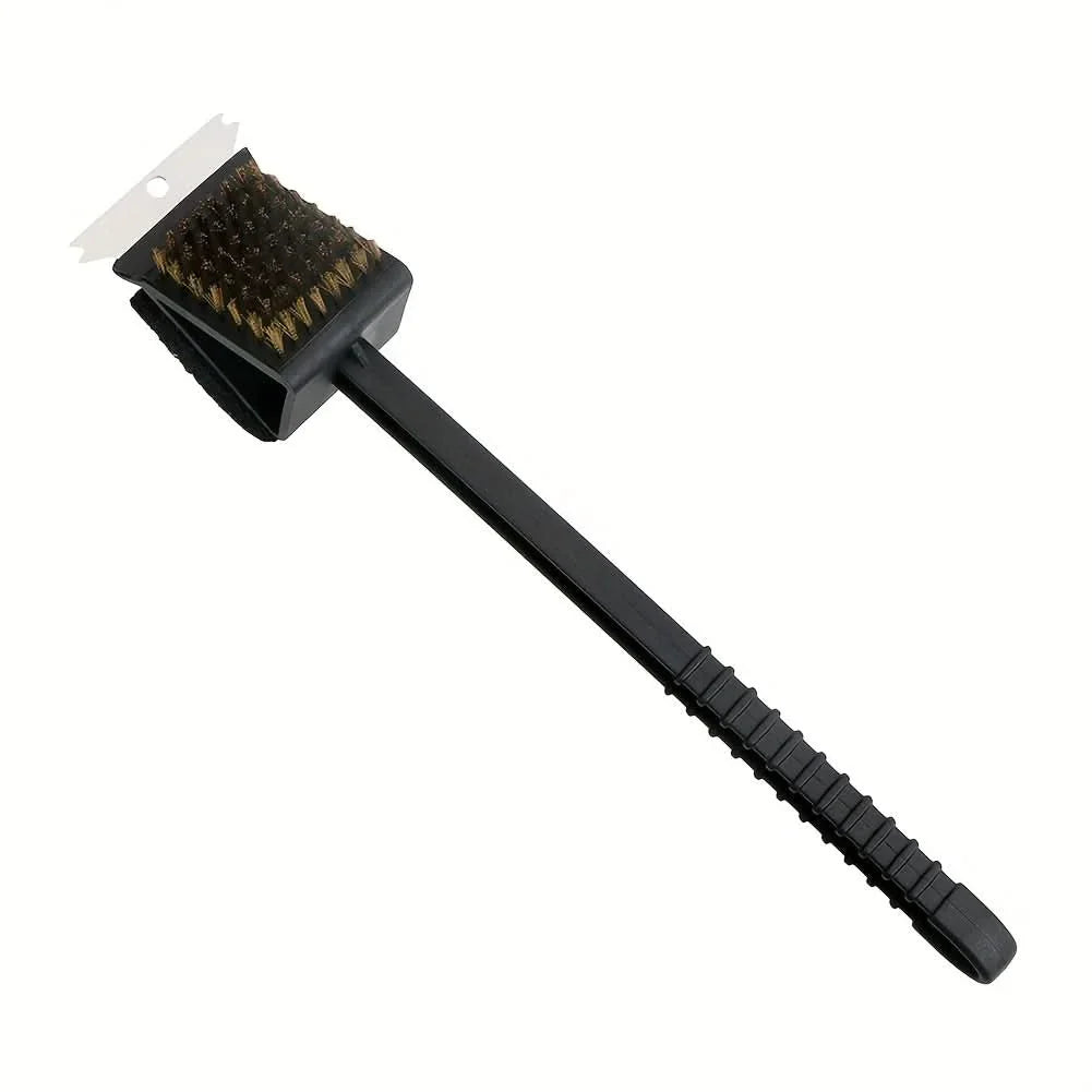 Grill Brush 3-In-1 Copper Bristles Durable Design