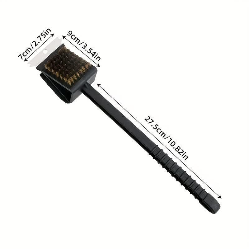 Grill Brush 3-In-1 Copper Bristles Durable Design