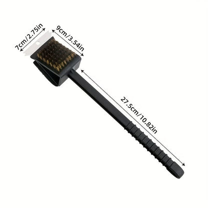 Grill Brush 3-In-1 Copper Bristles Durable Design