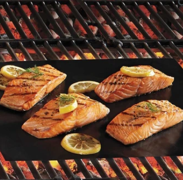 Grill Mat Set Non-Stick Heat-Resistant Set of 2