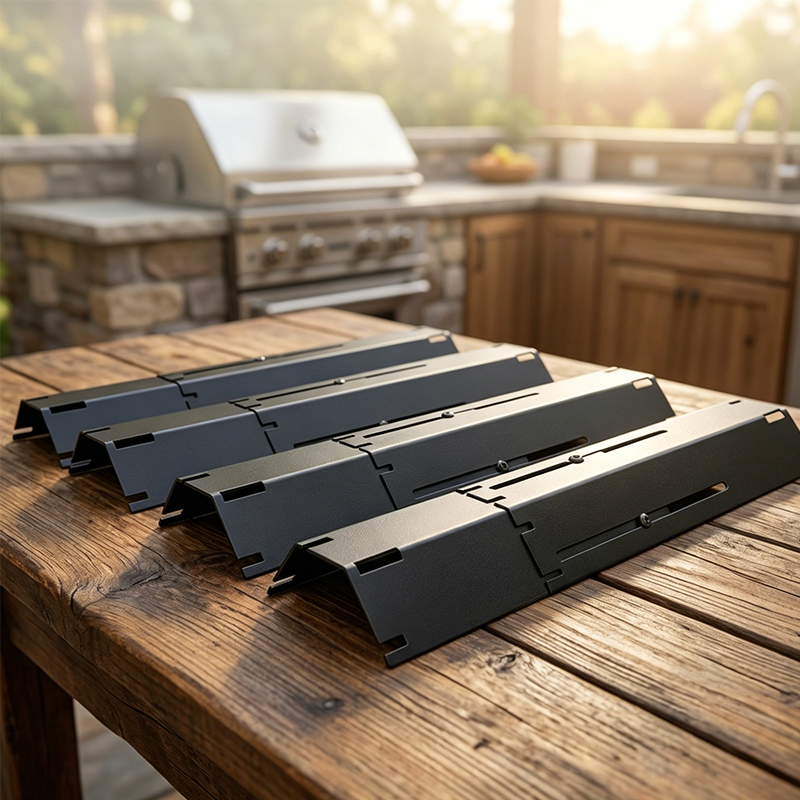 Grill Plate Adjustable 11.8–20.9 In Porcelain-Coated Steel