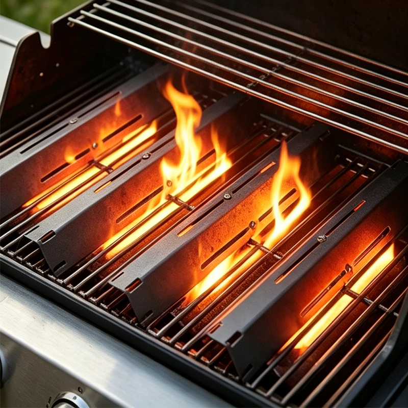 Grill Plate Adjustable 11.8–20.9 In Porcelain-Coated Steel