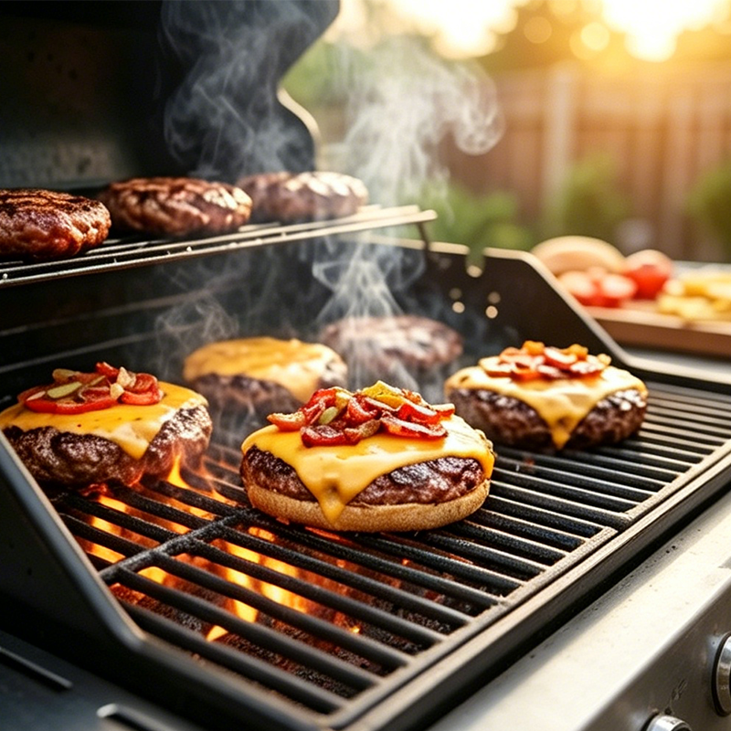Grill Plate Adjustable 11.8–20.9 In Porcelain-Coated Steel