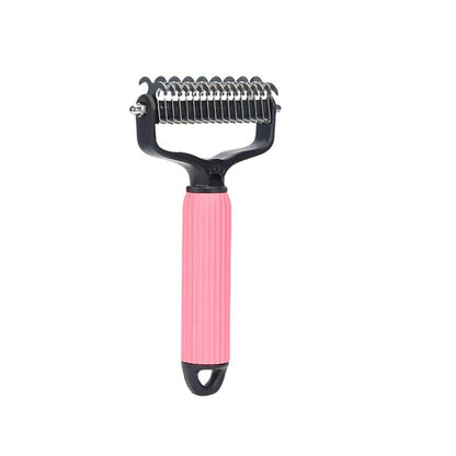 Grooming Brush Dog & Cat Safety Blades Ergonomic Handle