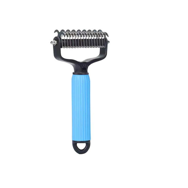 Grooming Brush Dog & Cat Safety Blades Ergonomic Handle