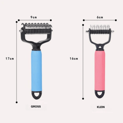 Grooming Brush Dog & Cat Safety Blades Ergonomic Handle