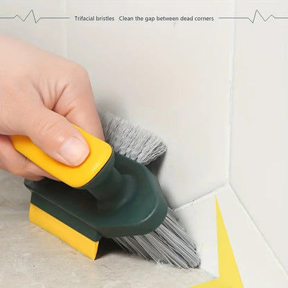 Grout Cleaning Brush 4-in-1 V-Shaped Bristles Non-Slip Handle