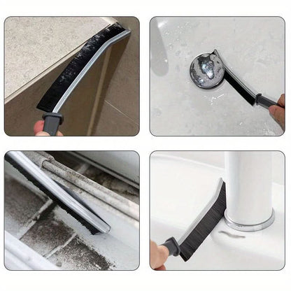 Grout Cleaning Brush Slim Precision Head Long Ergonomic Handle