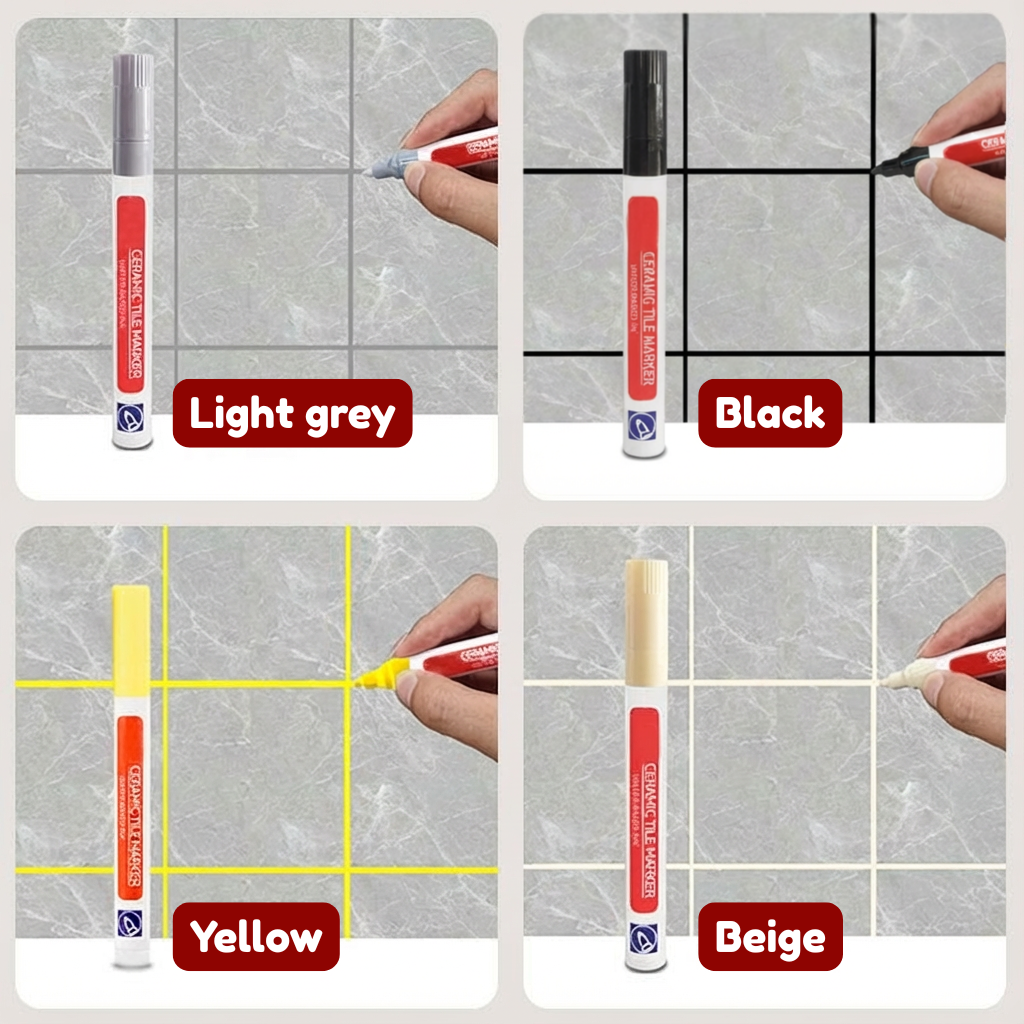Grout Pen Waterproof Mold-Resistant Precision Tip