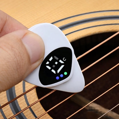 Guitar Pick Tuner Integrated LCD For Bass & Ukulele