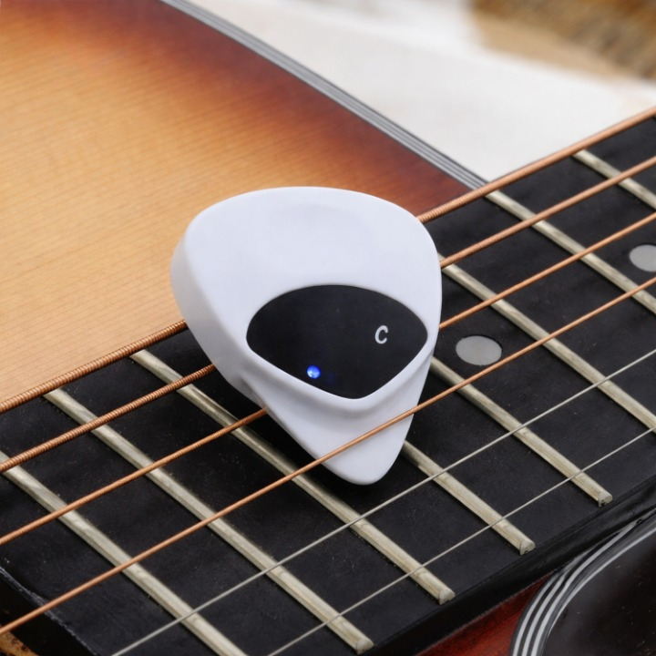 Guitar Pick Tuner Integrated LCD For Bass & Ukulele