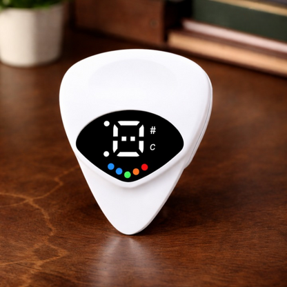 Guitar Pick Tuner Integrated LCD For Bass & Ukulele