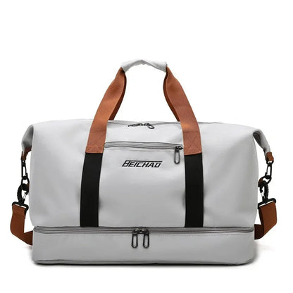 Gym Bag Shoe Pocket & Wet-Dry Separation