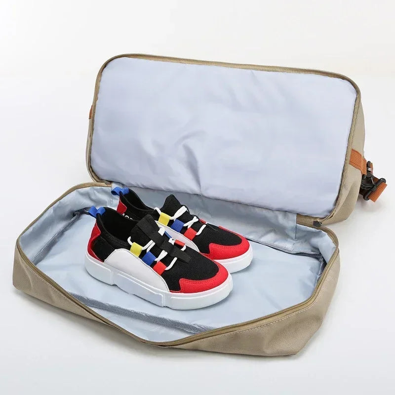 Gym Bag Shoe Pocket & Wet-Dry Separation