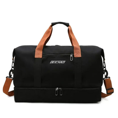 Gym Bag Shoe Pocket & Wet-Dry Separation