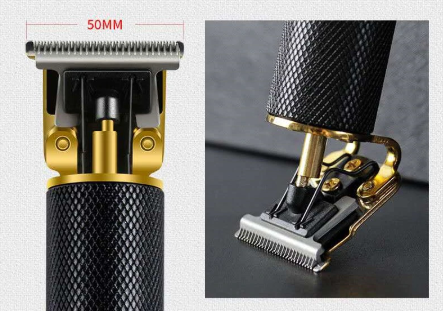 Hair & Beard Trimmer Carbon Steel T-Blade USB Rechargeable