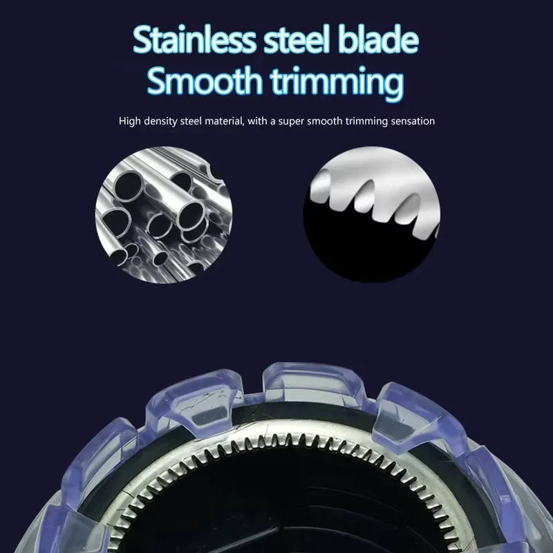 Hair Clipper 360-Degree Rotating Head Cordless Stainless Steel Blades