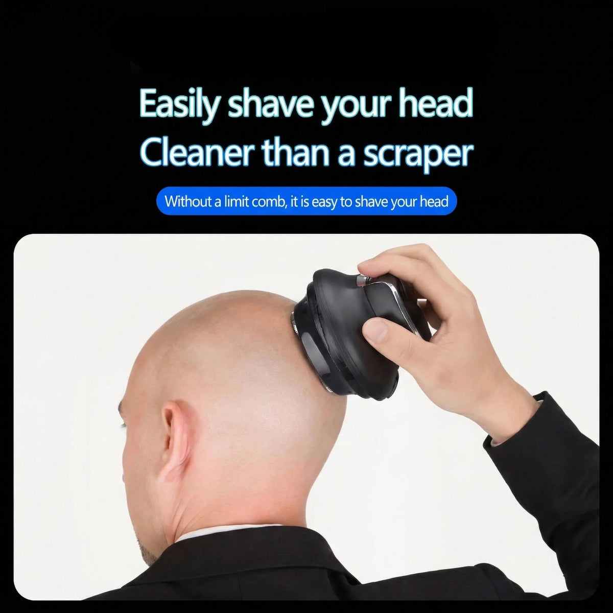 Hair Clipper 360-Degree Rotating Head Cordless Stainless Steel Blades