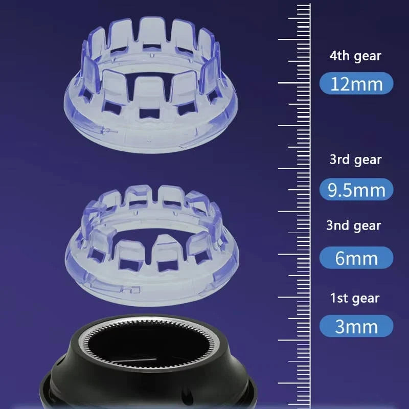 Hair Clipper 360-Degree Rotating Head Cordless Stainless Steel Blades