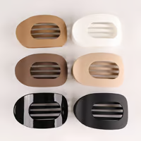 Hair Clips Oval Ergonomic Matte Non-Slip