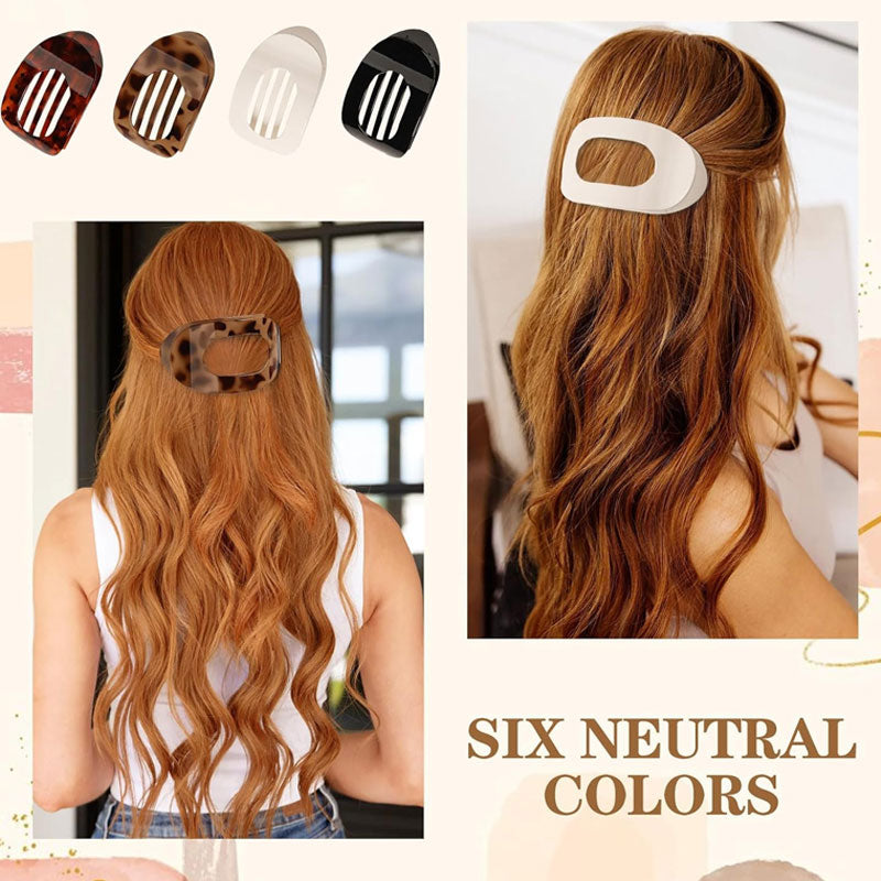 Hair Clips Oval Ergonomic Matte Non-Slip