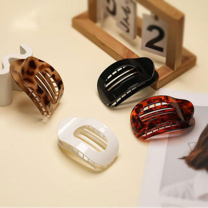 Hair Clips Oval Ergonomic Matte Non-Slip