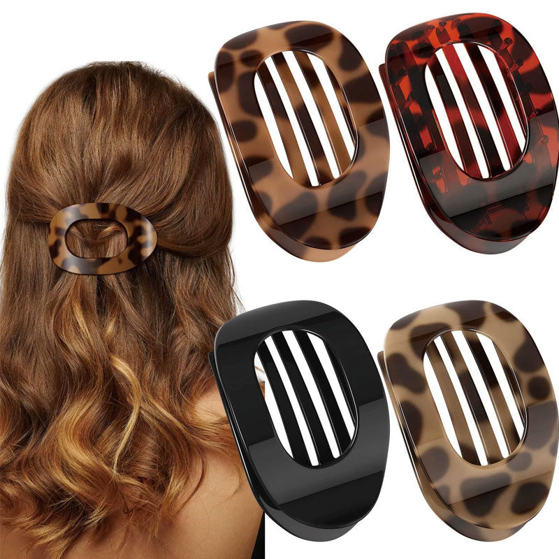 Hair Clips Oval Ergonomic Matte Non-Slip