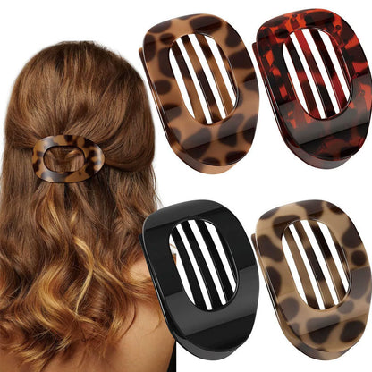 Hair Clips Oval Ergonomic Matte Non-Slip