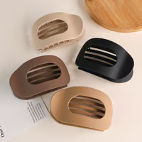 Hair Clips Oval Ergonomic Matte Non-Slip