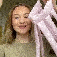 Hair Curling Band Cotton-Satin Heat-Free Overnight