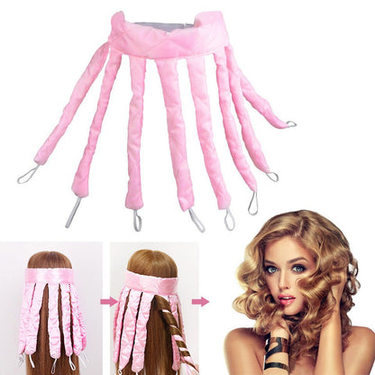 Hair Curling Band Cotton-Satin Heat-Free Overnight
