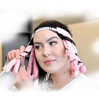 Hair Curling Band Cotton-Satin Heat-Free Overnight
