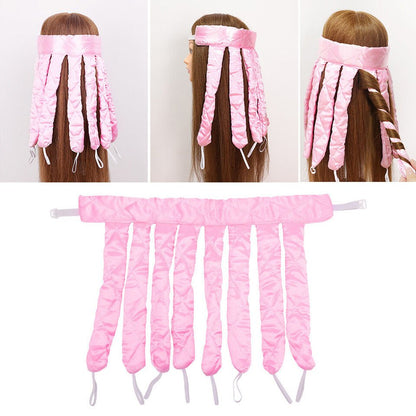 Hair Curling Band Cotton-Satin Heat-Free Overnight