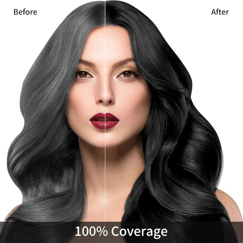 Hair Dye Shampoo 3-In-1 Gray Coverage & Nourishing Formula