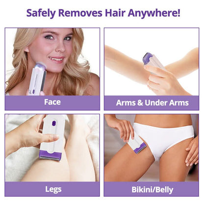Hair Removal Device Cordless USB Rechargeable Interchangeable Attachments