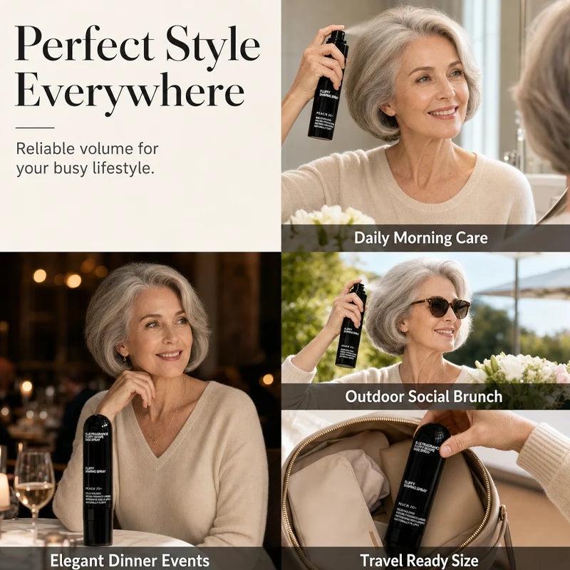 Hair Styling Spray Volumizing Root Lift Flexible Hold Peach Fragrance