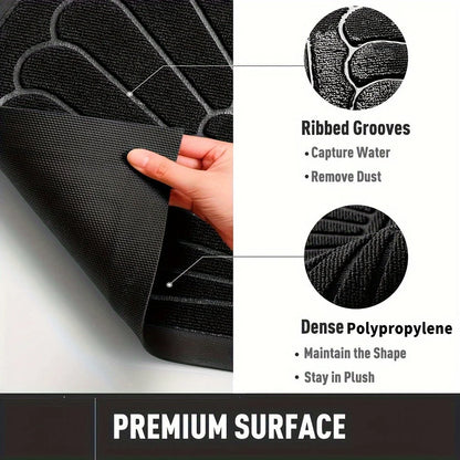 Half-Round Rubber Door Mat – Durable and Non-Slip for Indoor/Outdoor Use