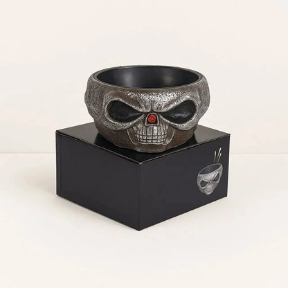 Halloween Candy Bowl Motion-Activated Skeleton Hand Red LED Eyes