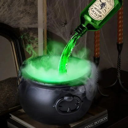 Halloween Cauldron Floating Bottle Effect Fog & Glow