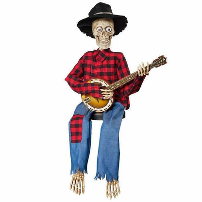 Halloween Decoration Animated Skeleton Duo Motion & Sound Activated