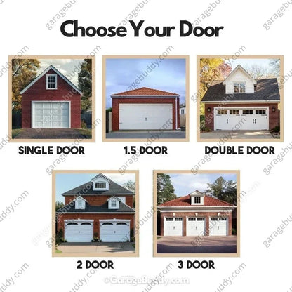 Halloween Garage Door Cover Peeking Clown Design Opens Normally