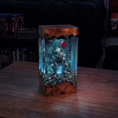 Halloween Lamp Handcrafted Resin & Warm LED