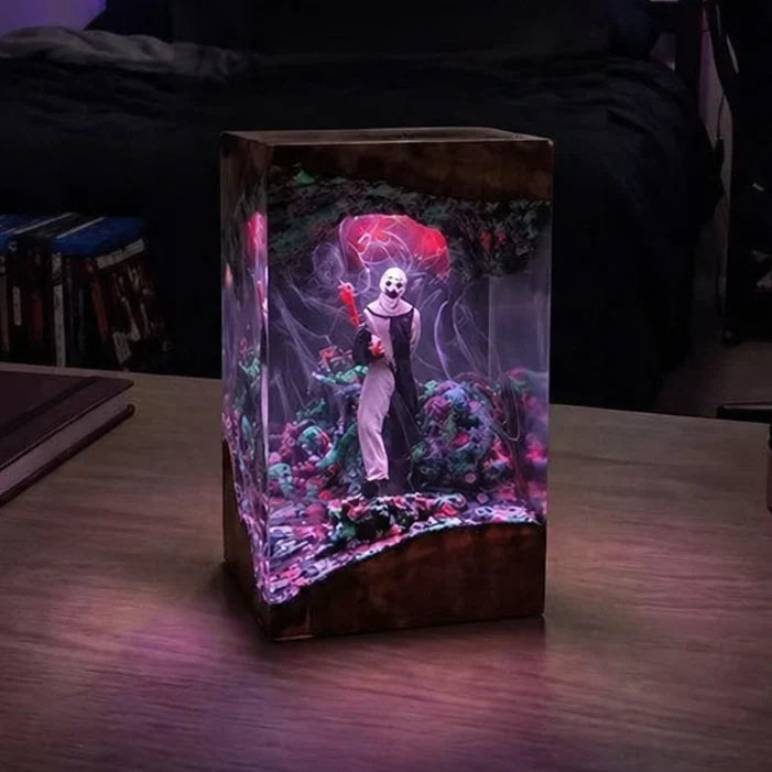 Halloween Lamp Handcrafted Resin & Warm LED