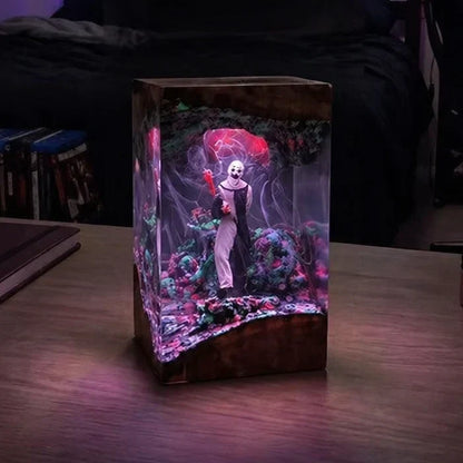 Halloween Lamp Handcrafted Resin & Warm LED