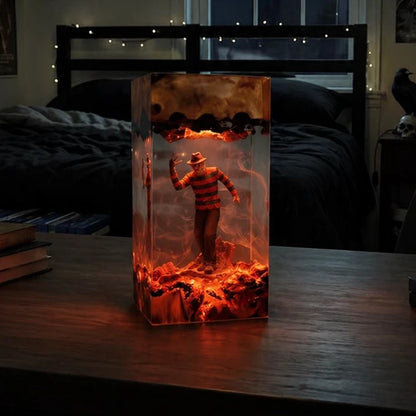 Halloween Lamp Handcrafted Resin & Warm LED