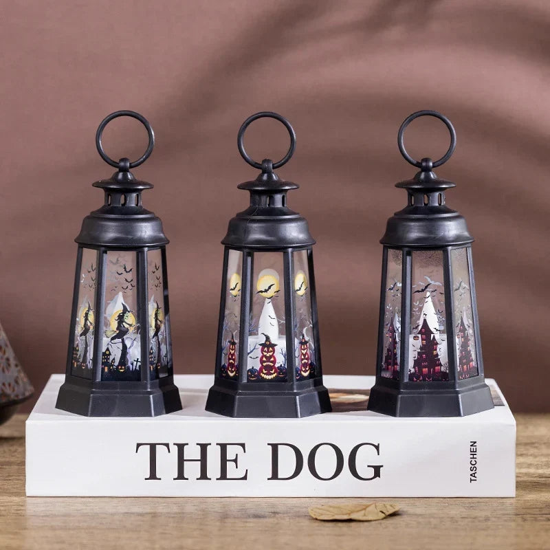 Halloween Lantern Weather-Resistant With Carry Handle