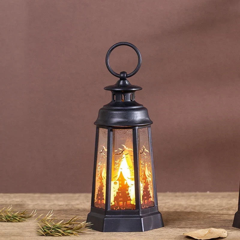 Halloween Lantern Weather-Resistant With Carry Handle