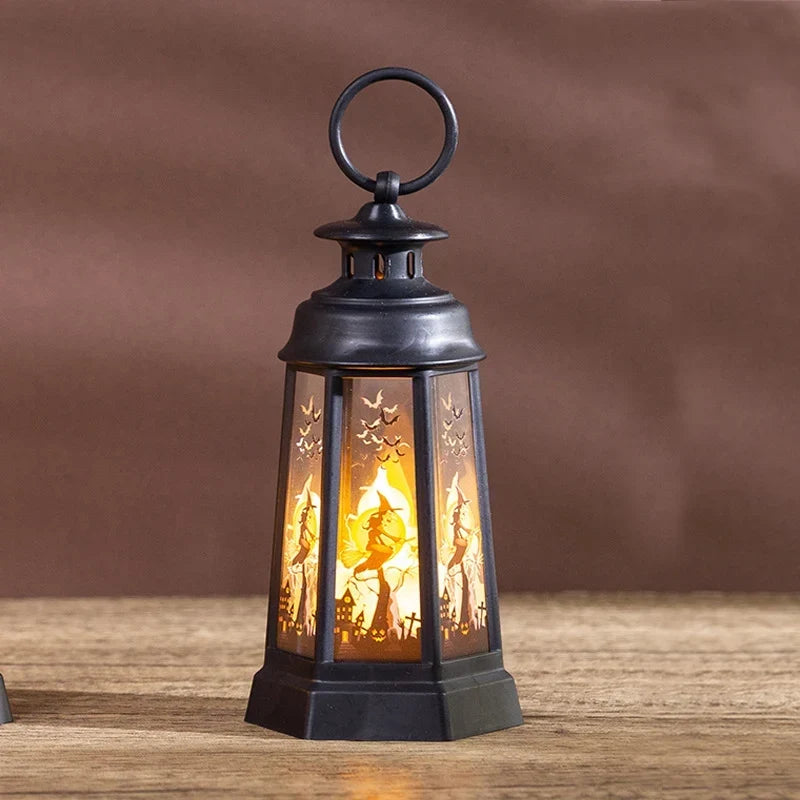 Halloween Lantern Weather-Resistant With Carry Handle