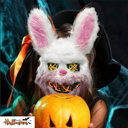 Halloween Mask Glowing LED Eyes Battery-Powered